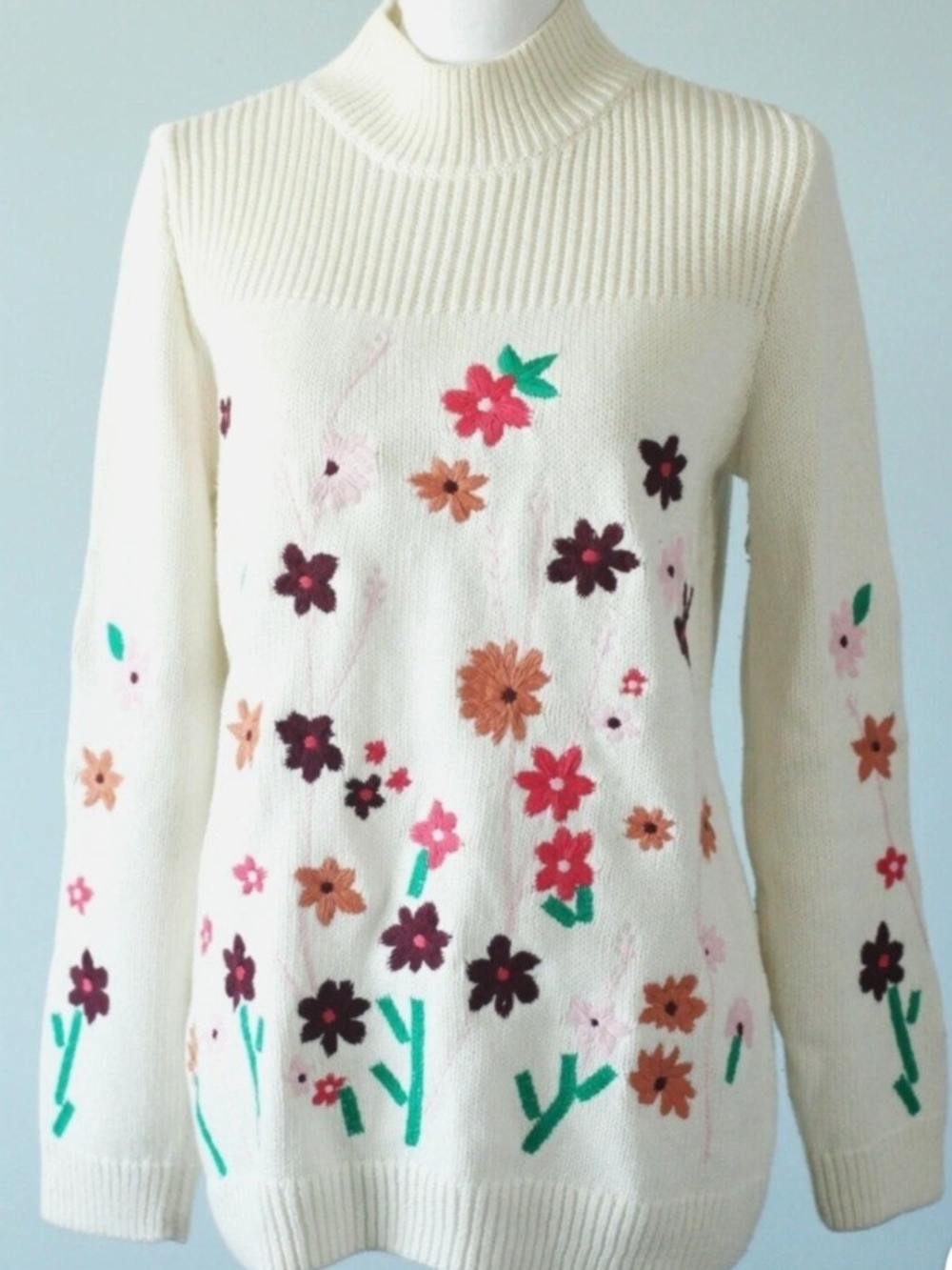 Talbots Floral Sweater